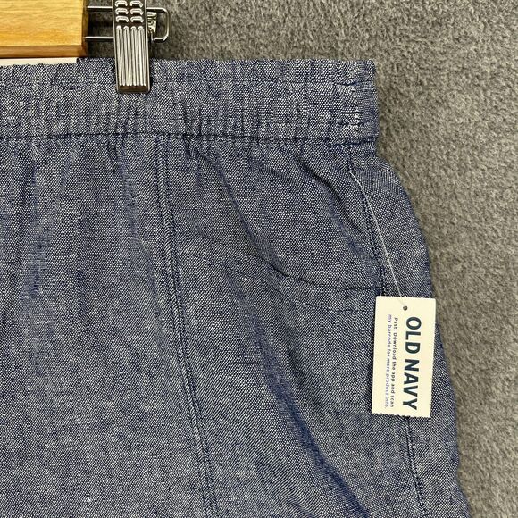 Old Navy Shorts Womens Large High Rise Linen Blend Lightweight Summer - Picture 4 of 15